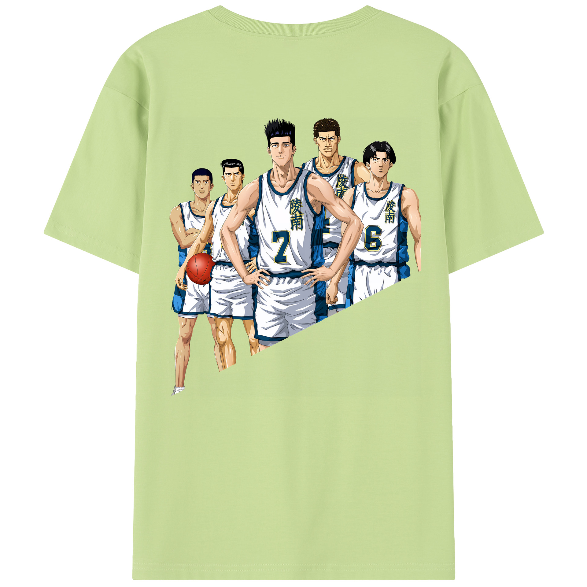SLAM DUNK／スラムダンク 綿100％半袖Tシャツ（背面プリント）